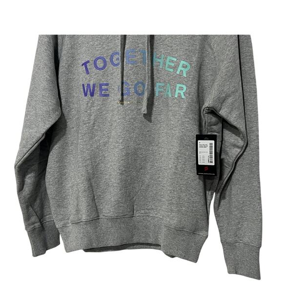 Spiritual Gangster X Peloton Womens Medium Hoodie Gray Together We Go Far NWT - Picture 8 of 15